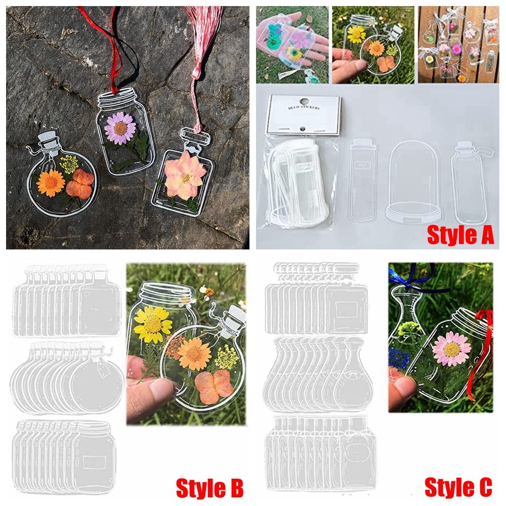 30Pcs DIY Transparent Dried Fl - Dried Flower Bookmark review and price