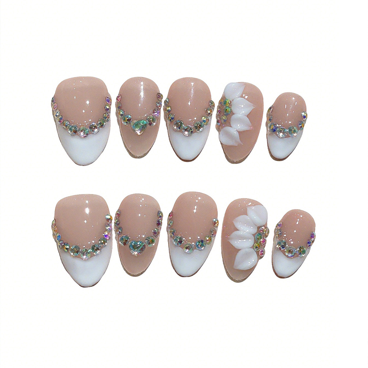 10pcs Short Almond Handmade Pr - Pressed Flower Art review and price