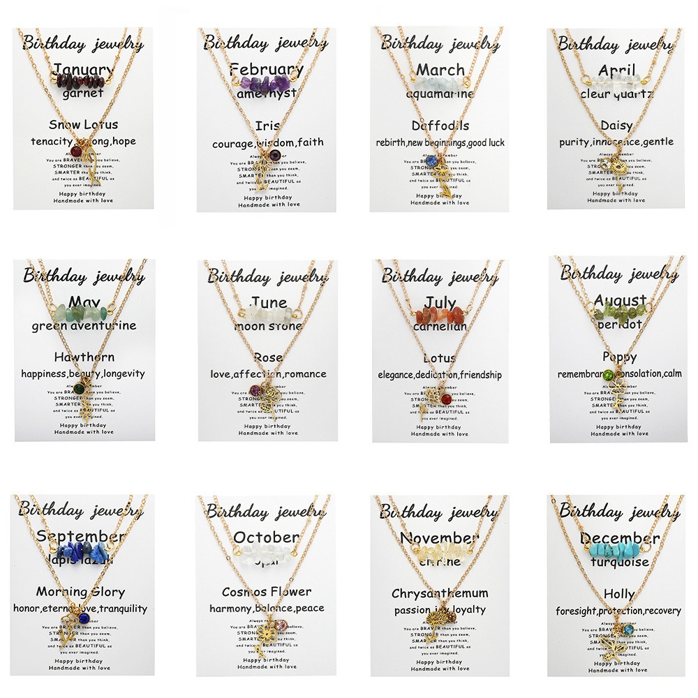 New Birth Month Flower Birthst - Birth Flower Necklace review and price