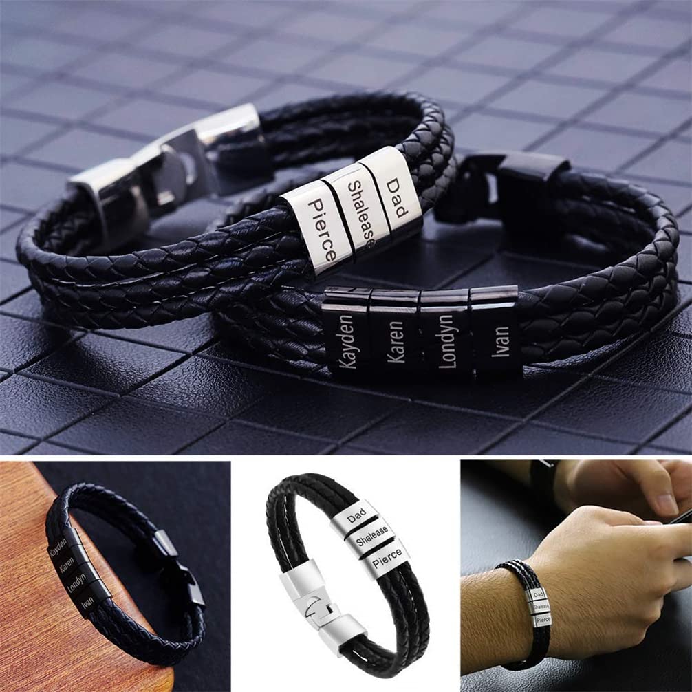Custom Men Bracelets with Name - Coordinates Bracelet review and price