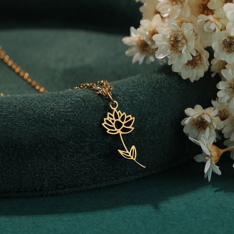 Cxwind Stainless Steel Birth M - Birth Flower Necklace review and price