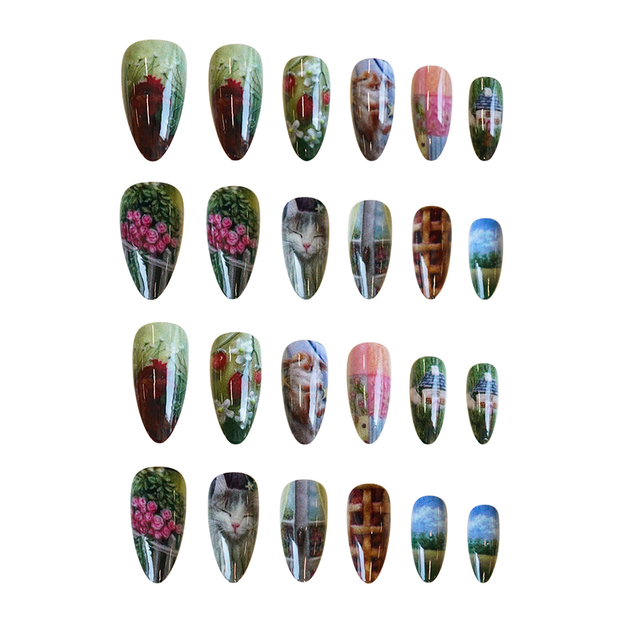 24pcs Pastoral Style Almond Pr - Pressed Flower Art review and price