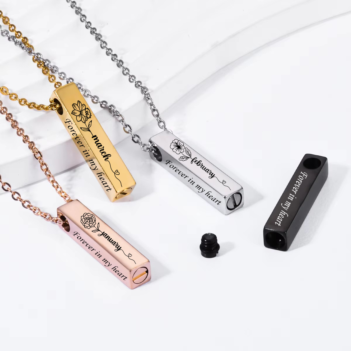 Birth Flower Urn Necklace For  - Birth Flower Necklace review and price