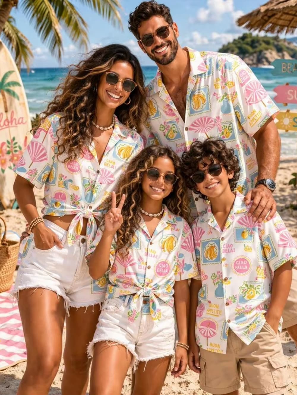 Summer Men's Family Wear Beach - Family Tree Print review and price