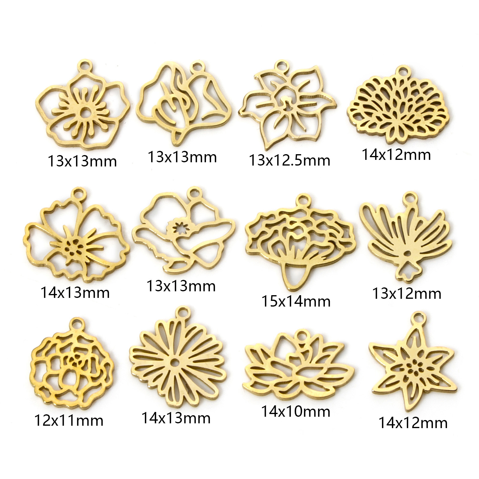 2pcs 304 Stainless Steel Birth - Birth Flower Necklace review and price