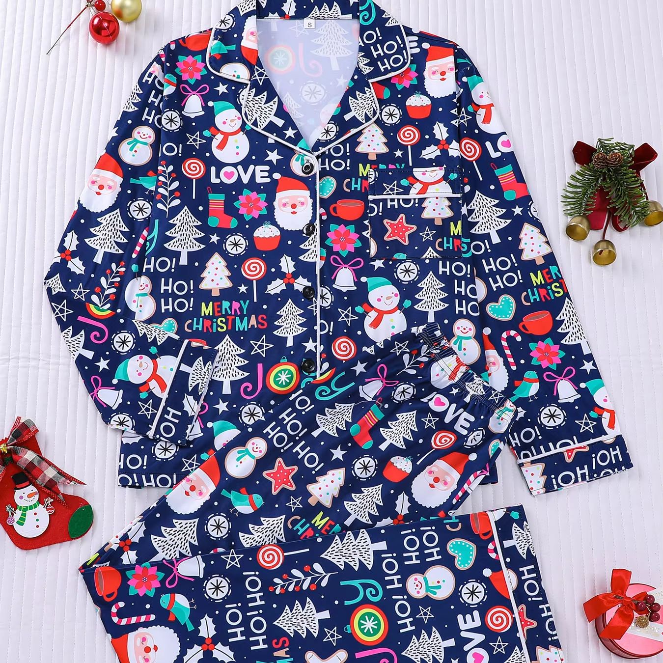 Christmas Santa Tree Snowman P - Family Tree Print review and price