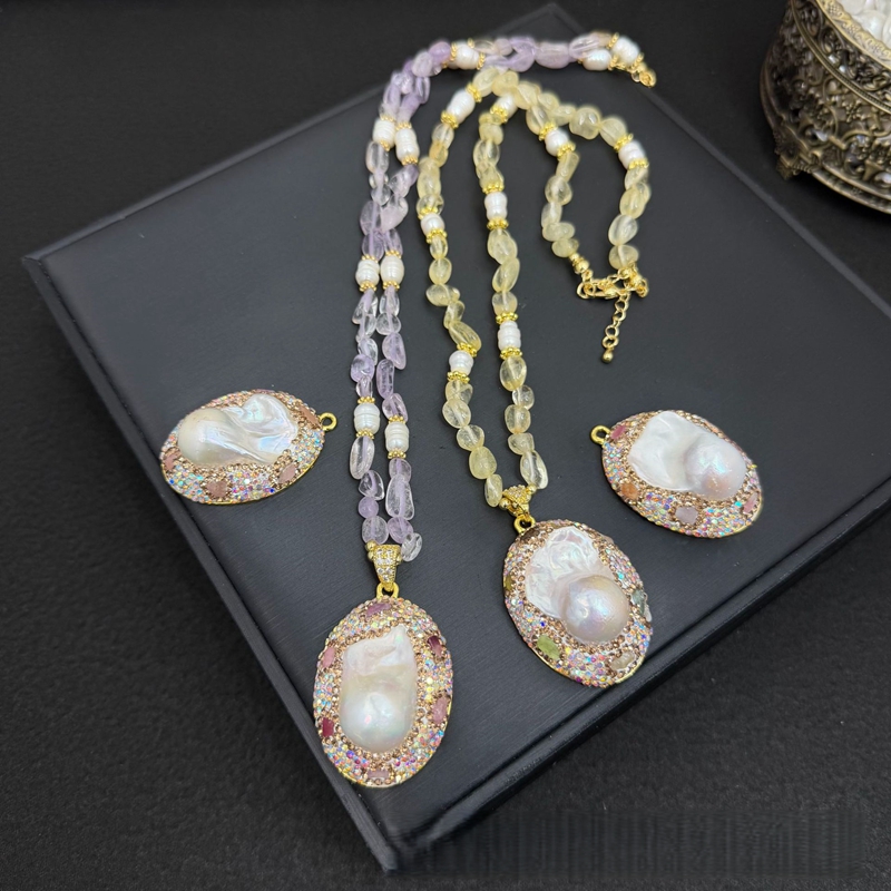 French Freshwater Pearl Crysta - Birth Flower Necklace review and price
